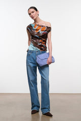 PHARE SILK TOP | BUTTERFLY SKY