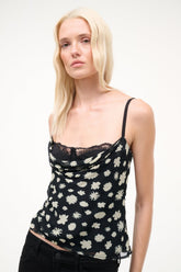 EVANGELINE TOP | ONYX DITSY