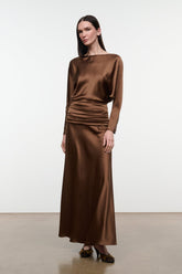 FREDA SILK DRESS | CIGAR