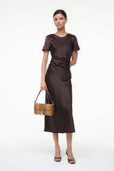 MARCEL SILK DRESS | EARTH