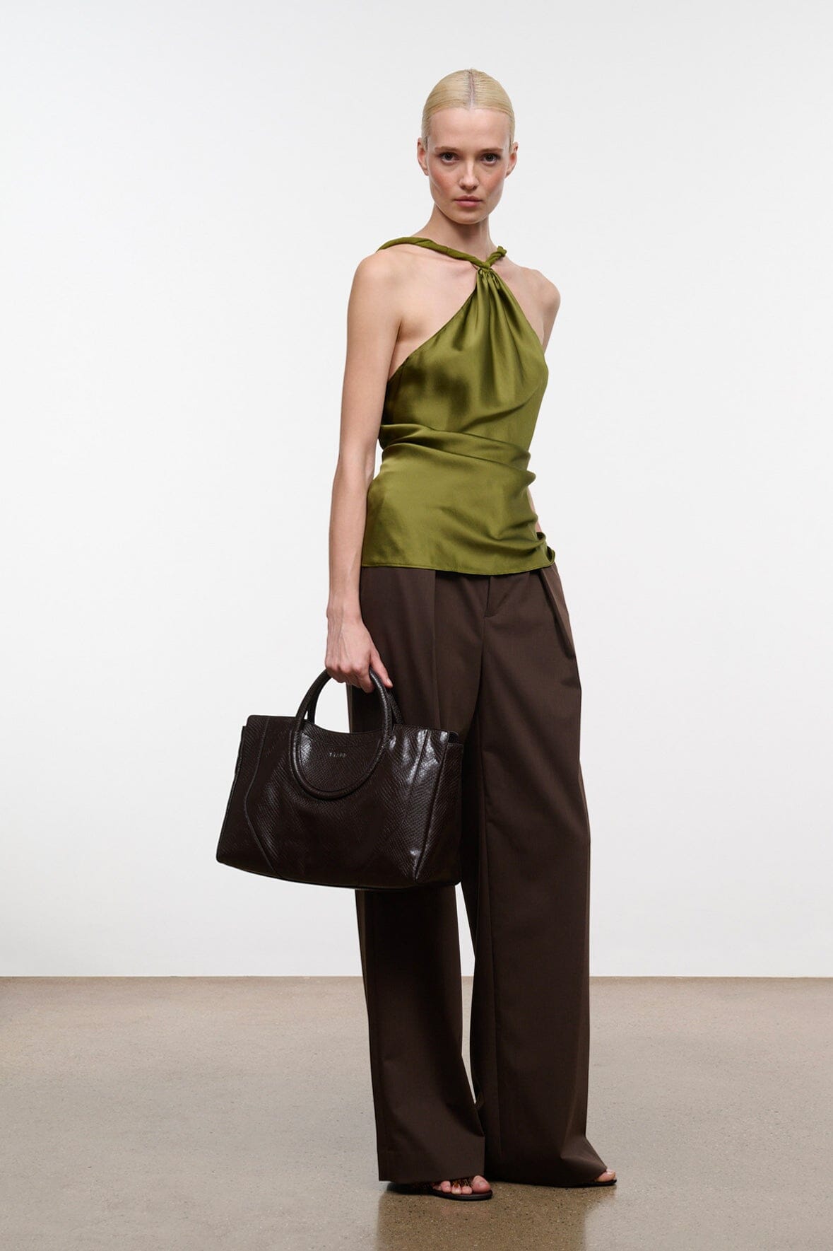 MAUDE SATCHEL | ESPRESSO SNAKE