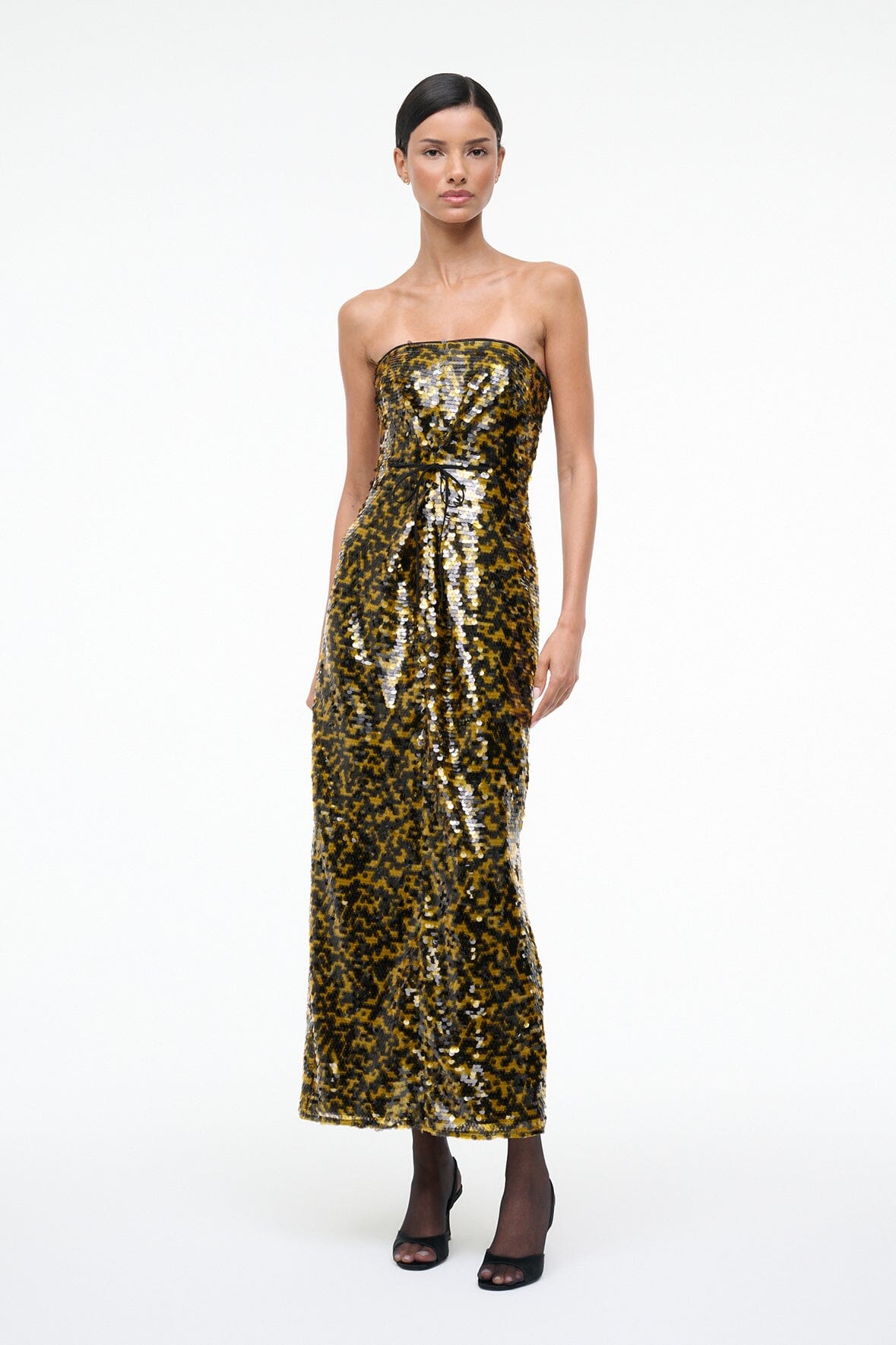 CECE DRESS | TURMERIC BLACK