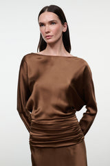 FREDA SILK DRESS | CIGAR