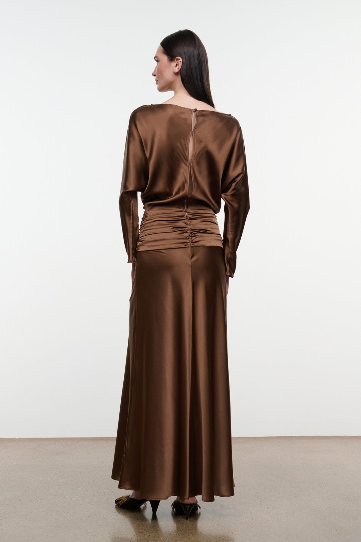 FREDA SILK DRESS | CIGAR