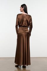 FREDA SILK DRESS | CIGAR