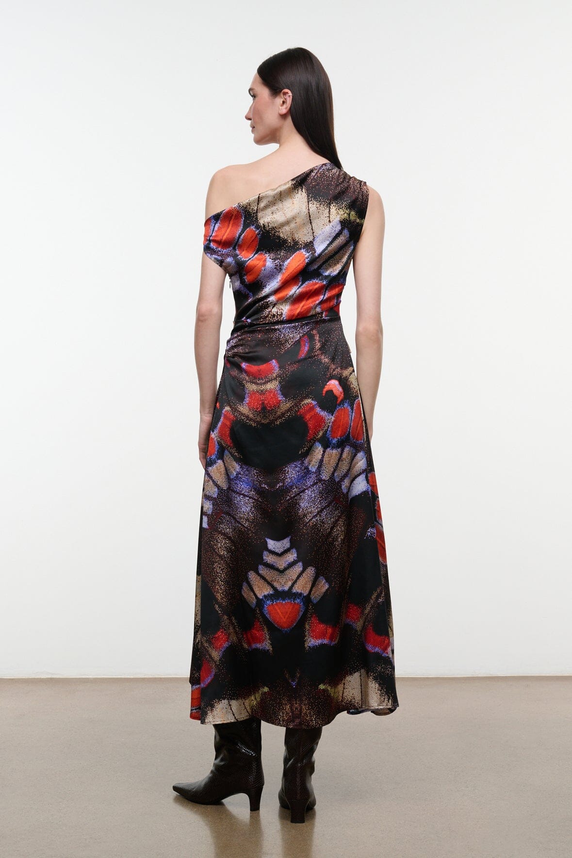 PHARE SILK DRESS | BUTTERFLY FUCHSIA
