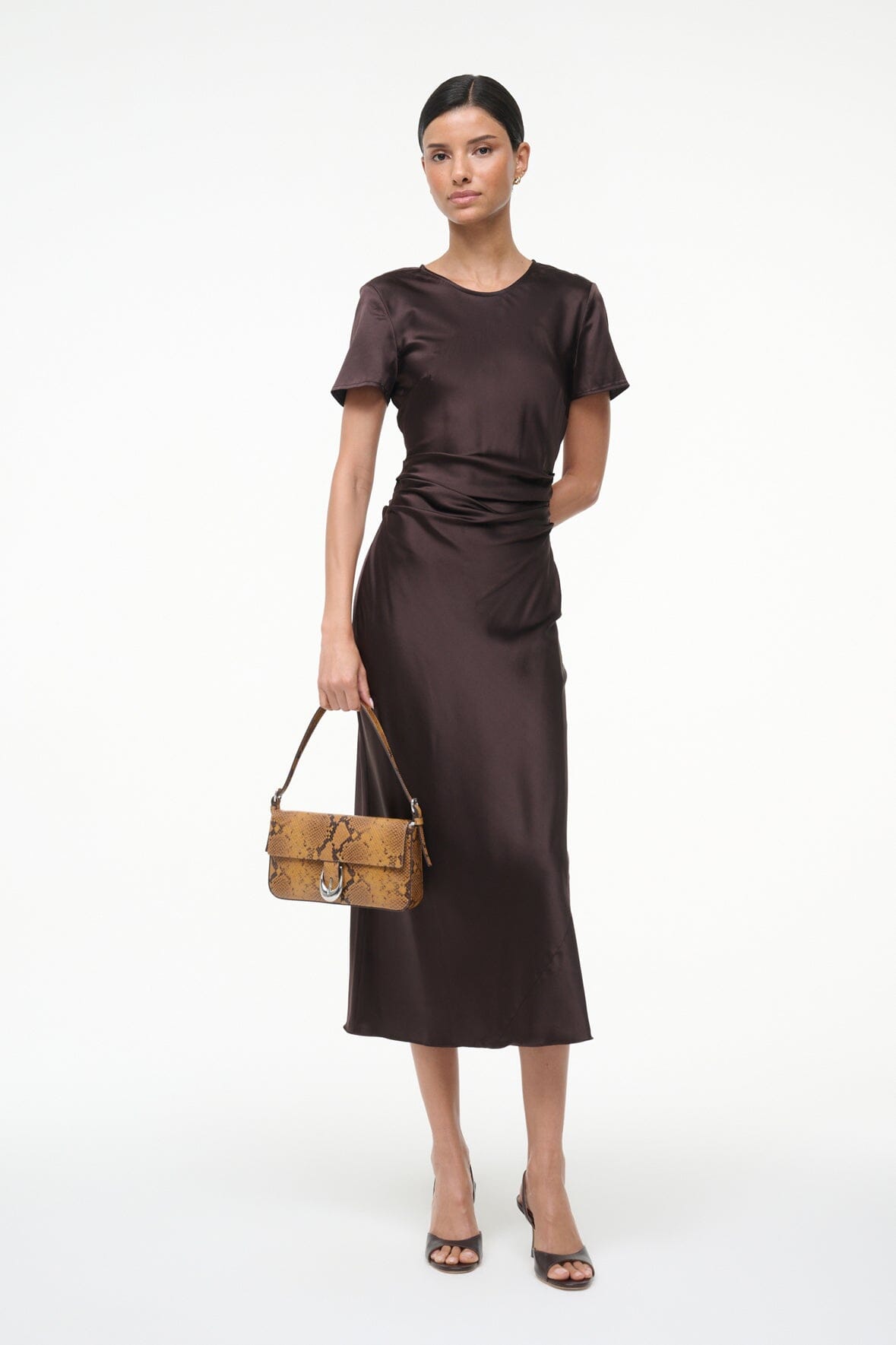 MARCEL SILK DRESS | EARTH