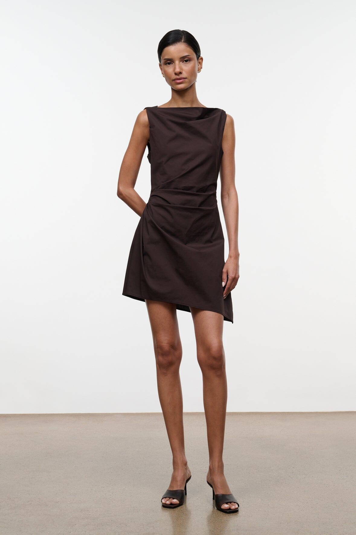 CALLIE MINI DRESS | EARTH