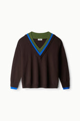 NORMAN SWEATER | DARK OAK MULTI