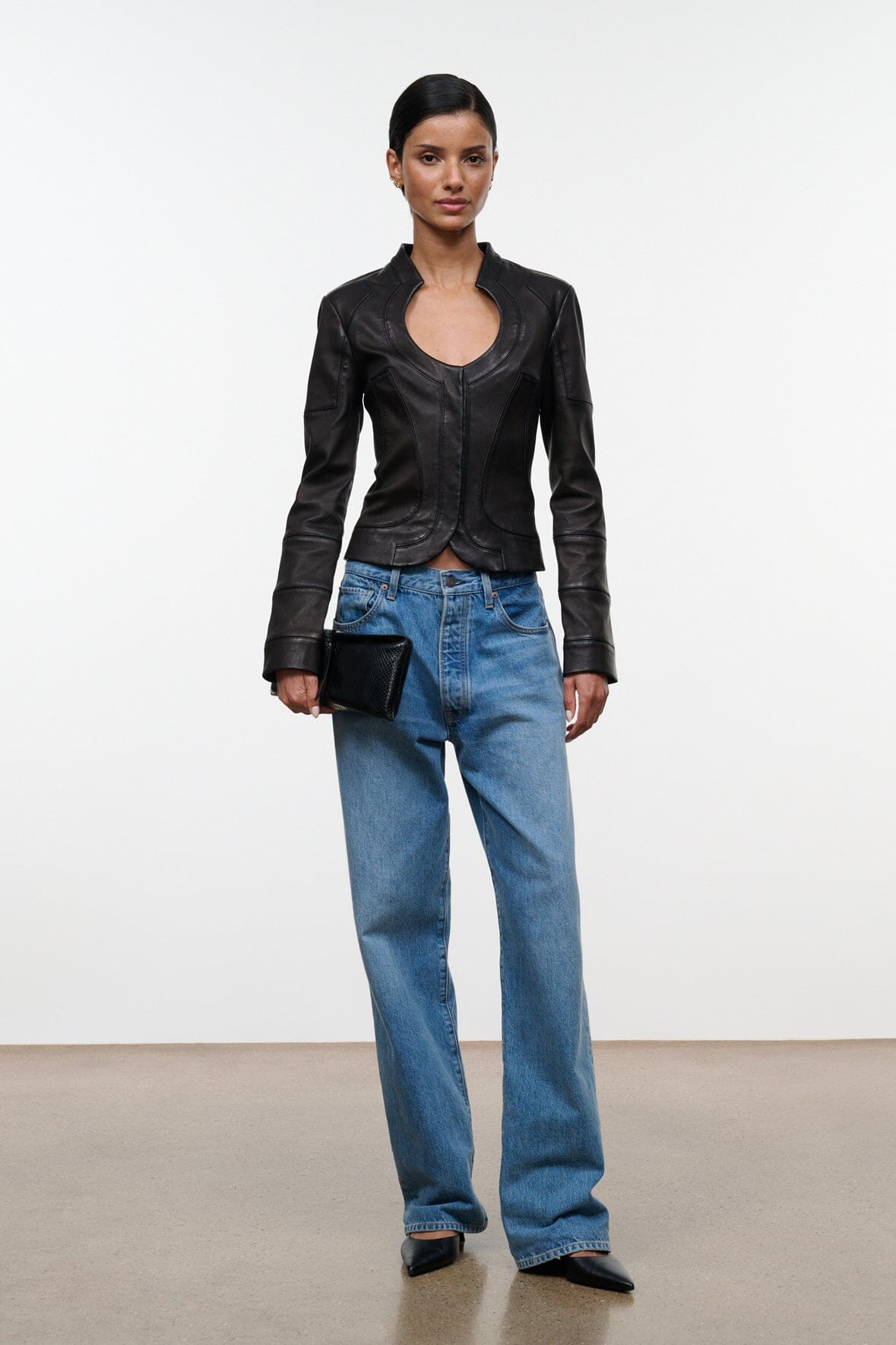 BLAIR LEATHER JACKET | BLACK